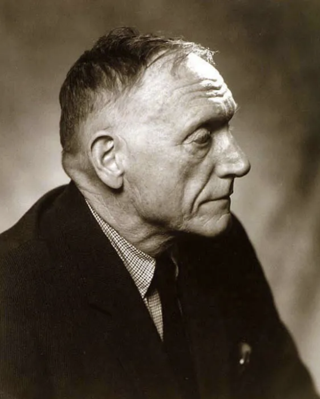 man in a dark suit